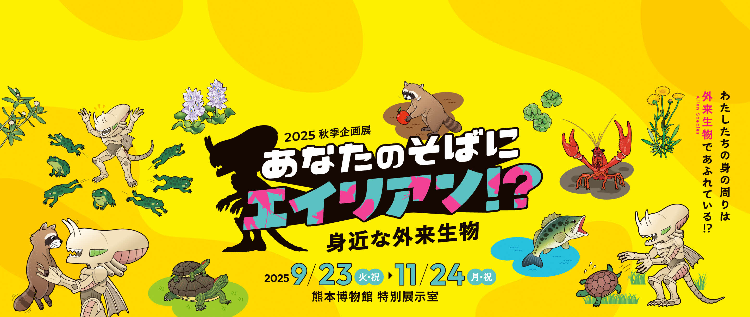 あなたのそばにエイリアン⁉―身近な外来生物―